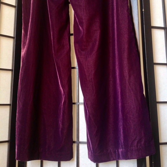 Purple Velvet Pants - Picture 2 of 7